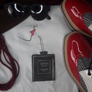 Designer Inspired Fashion Cotton Graphic Tshirt